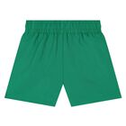 Younger Boys Green Logo Swim Shorts, 1, hi-res