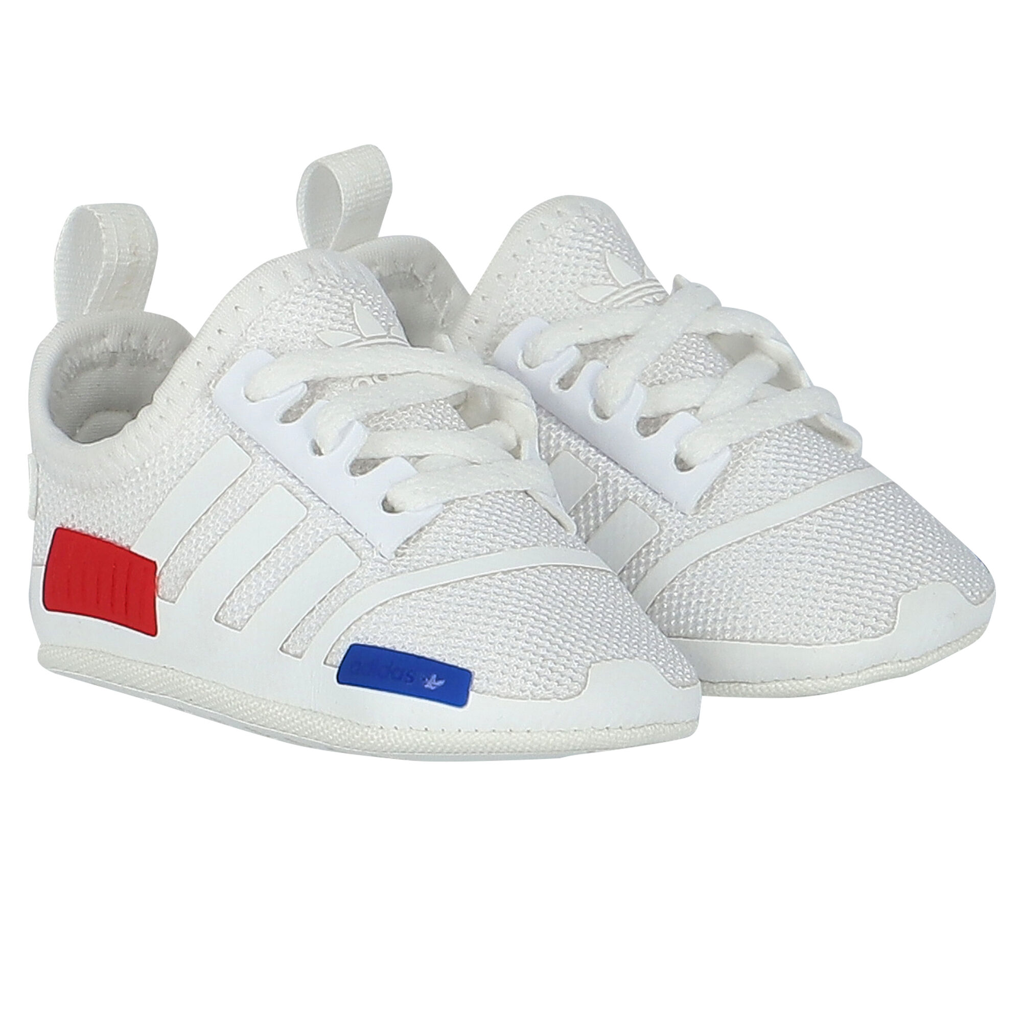 Adidas Kids White NMD Crib Pre Walker Shoes Junior Couture UK
