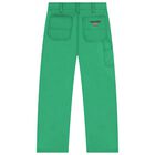 Boys Green Logo Jeans, 1, hi-res