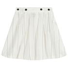 Girls Ivory Pinstripe 2 in 1 Pinafore Dress, 1, hi-res