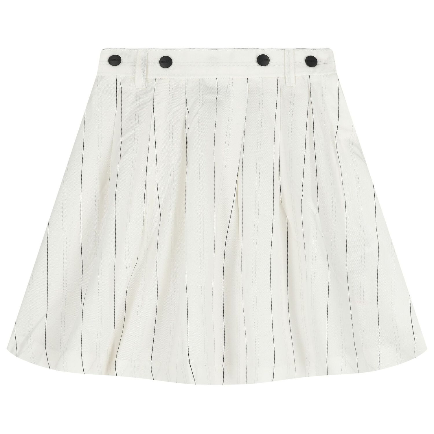 Girls Ivory Pinstripe 2 in 1 Pinafore Dress, 1, hi-res