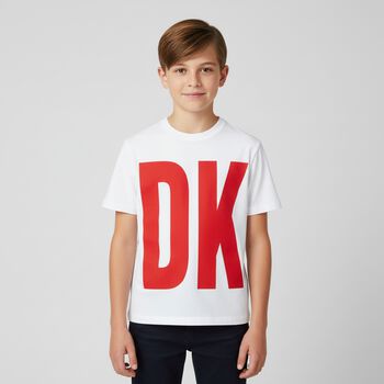Boys White Logo T-Shirt
