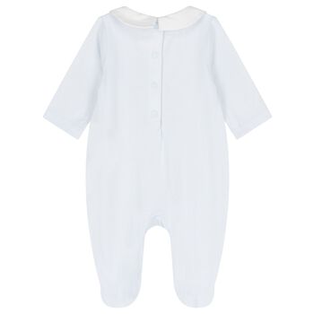 Baby Boys Pale Blue Hedgehog Babygrow