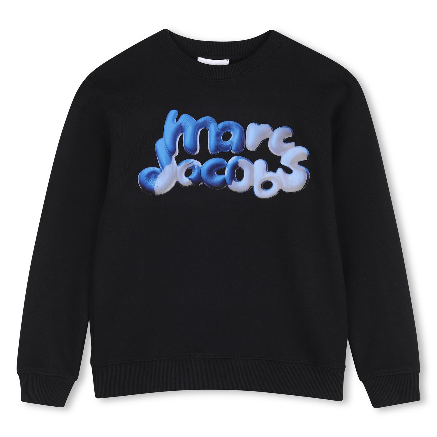 Boys Black Logo Sweatshirt, 1, hi-res
