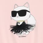 Girls Pink Choupette Logo Sweatshirt, 2, hi-res