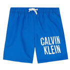 Boys Blue Logo Swim Shorts, 2, hi-res