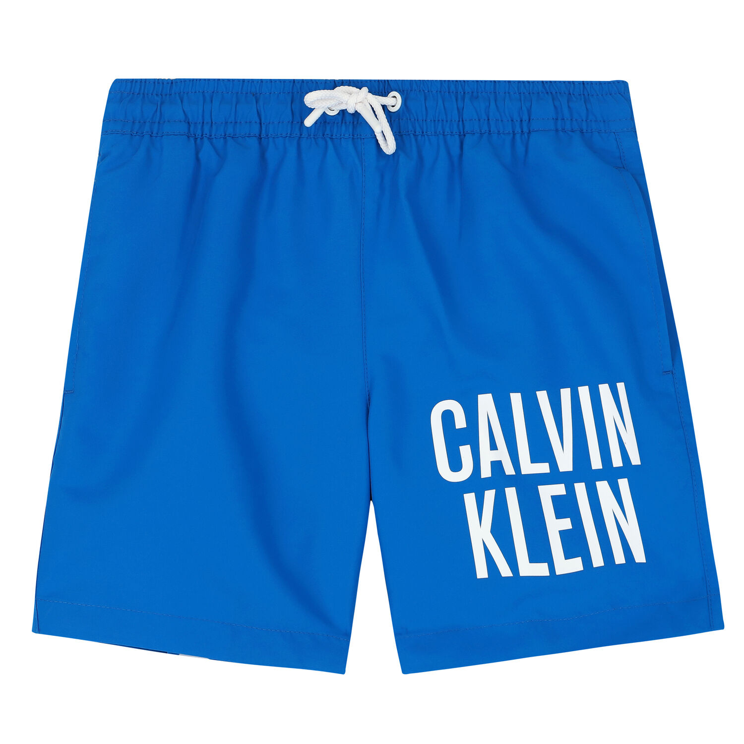 Boys Blue Logo Swim Shorts, 2, hi-res