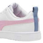 Girls White & Pink Rickie Trainers, 2, hi-res