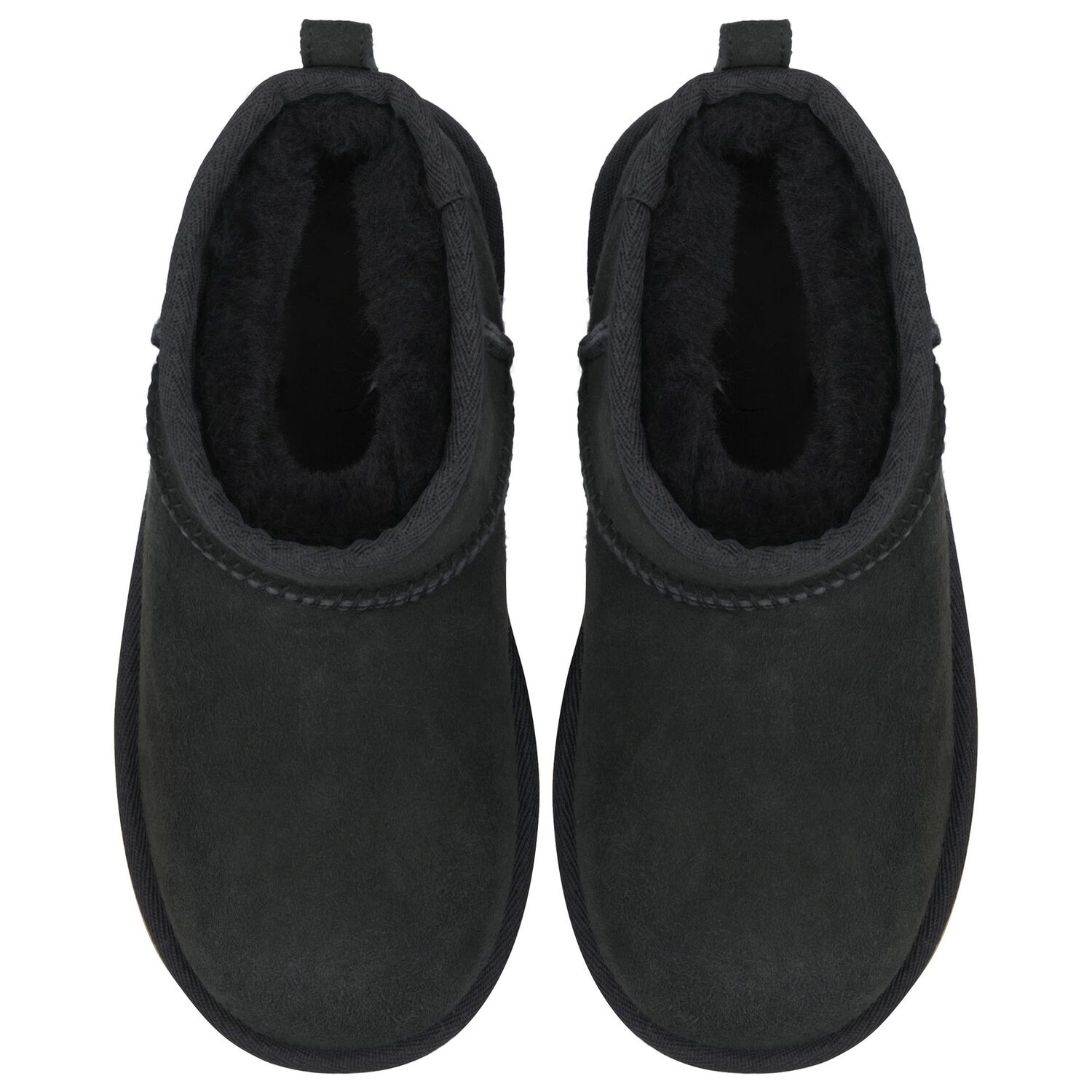 Black Classic Ultra Mini Suede Boots, 2, hi-res