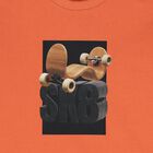 Boys Orange Skateboard Long Sleeve Top, 2, hi-res