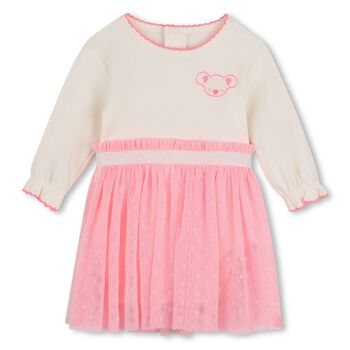 Baby Girls Ivory & Pink Tulle Dress