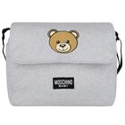 Grey Teddy Bear Logo Baby Changing Bag, 3, hi-res