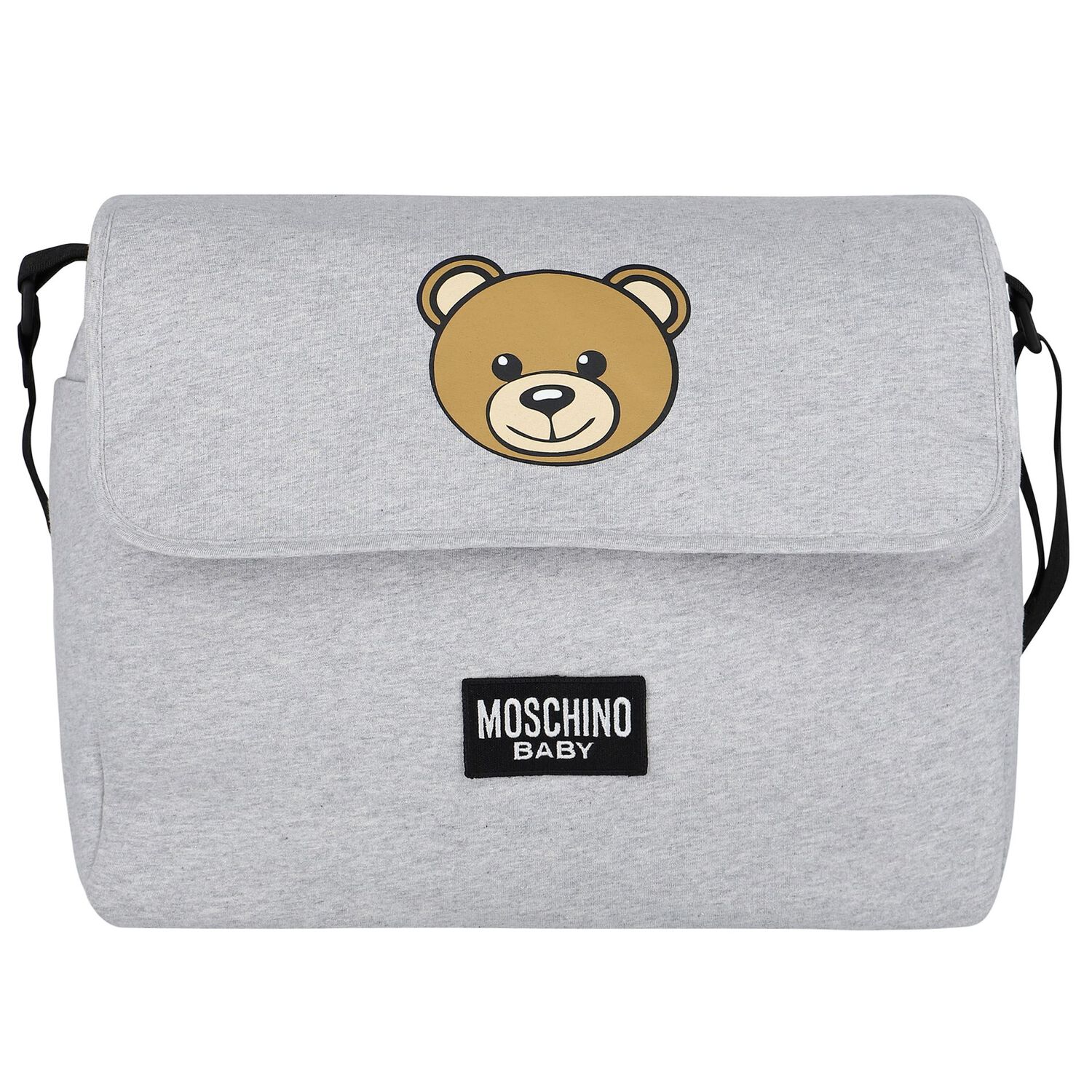 Grey Teddy Bear Logo Baby Changing Bag, 3, hi-res image number null