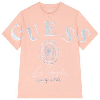 Girls Pink Logo T-Shirt