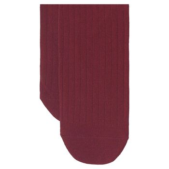 Girls Red Embellished Socks