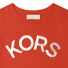 Girls Orange Logo T-Shirt, 4, hi-res