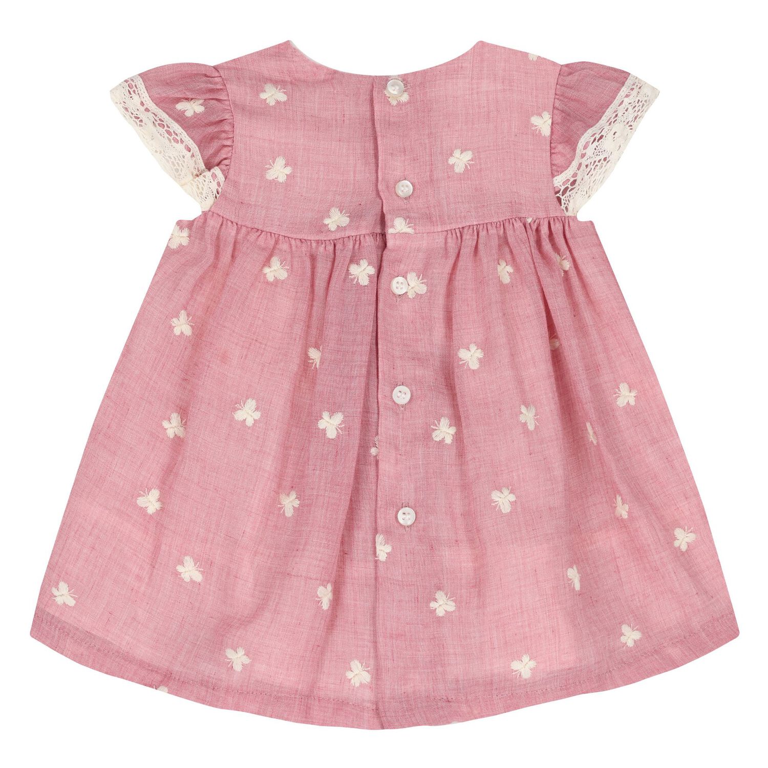 Baby Girls Red Floral Embroidered Dress Set, 2, hi-res image number null