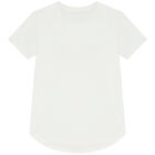 Girls White Floral Logo T-Shirt, 1, hi-res