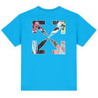 Blue Monster Arrow Logo T-Shirt, 4, hi-res