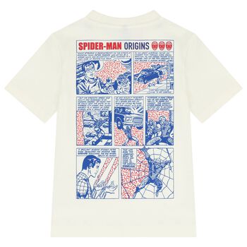 Boys Ivory Marvel Spider Man T-Shirt