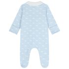 Baby Boys Blue Whale Babygrow, 1, hi-res