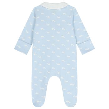 Baby Boys Blue Whale Babygrow