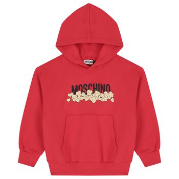 Red Popcorn Logo Hooded Top