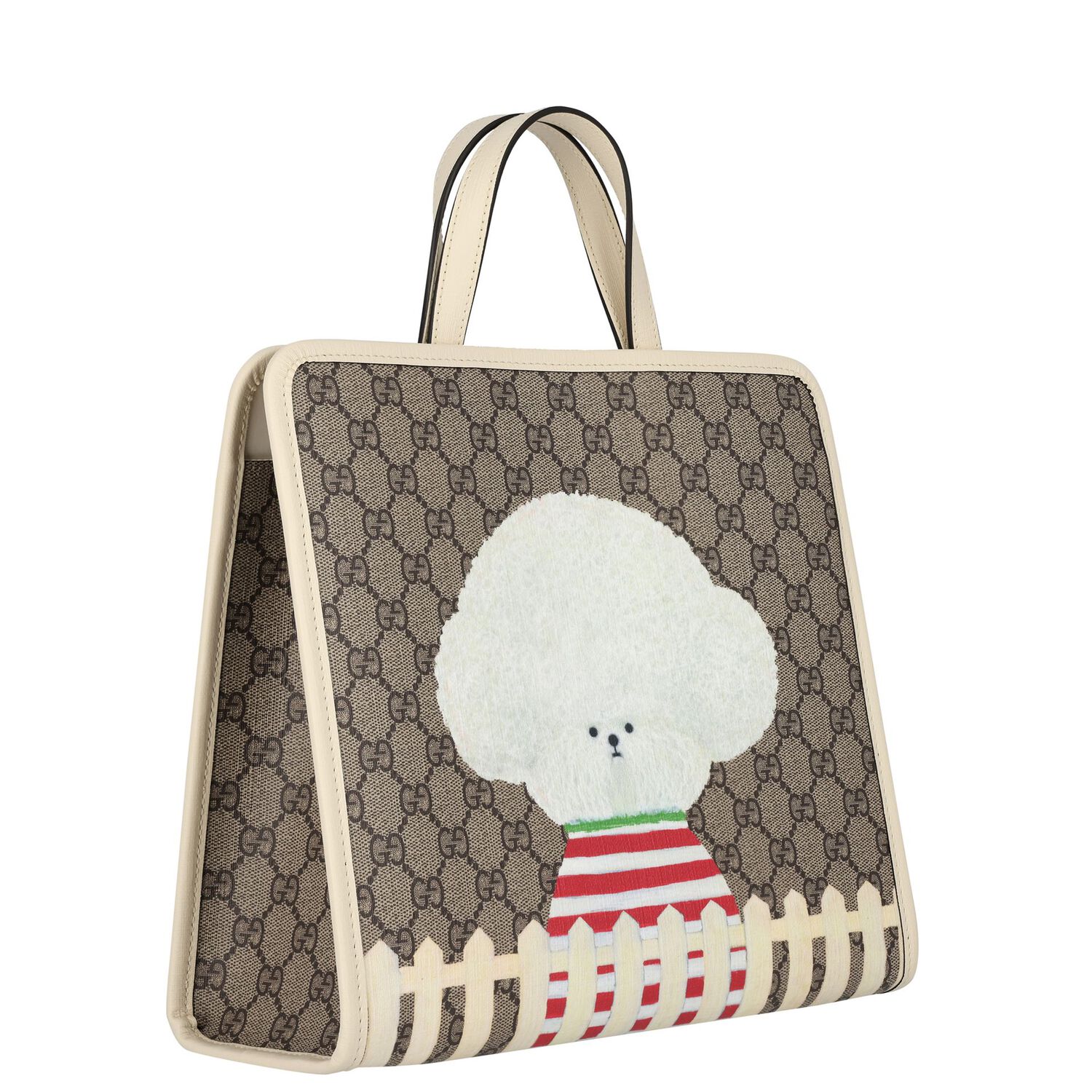 Girls Beige GG Supreme Tote Bag, 1, hi-res
