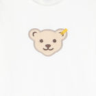 Baby Boys White Teddy Long Sleeve Top, 1, hi-res