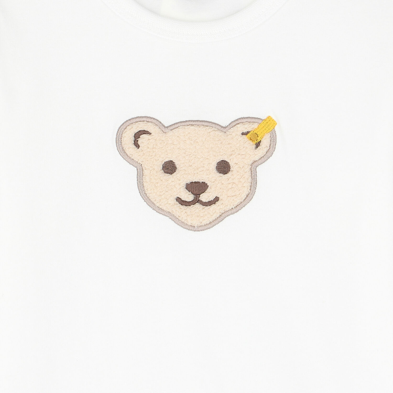 Baby Boys White Teddy Long Sleeve Top, 1, hi-res image number null