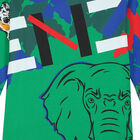 Boys Green Logo Long Sleeve Top, 1, hi-res