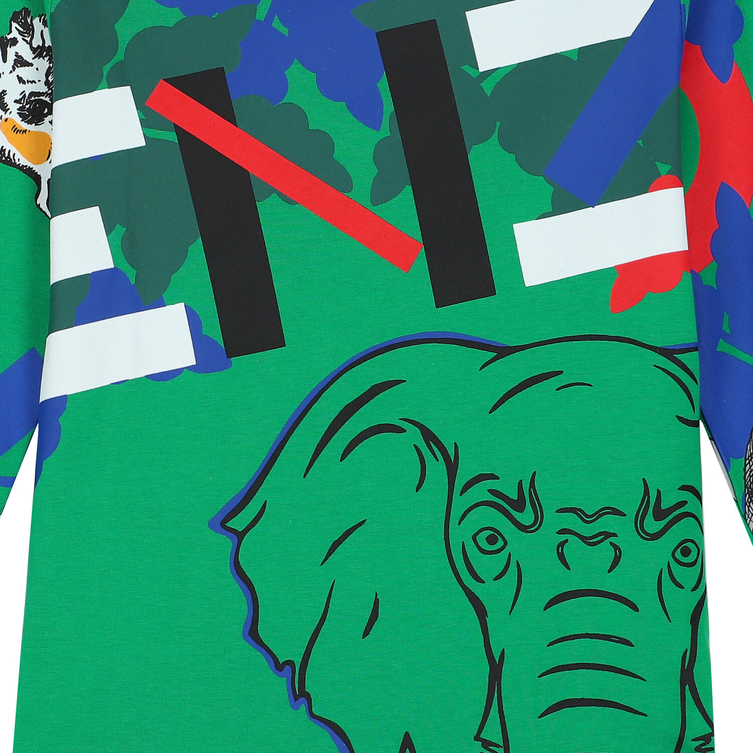 Boys Green Logo Long Sleeve Top, 1, hi-res