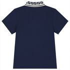 Boys Navy Logo Polo Shirt, 1, hi-res