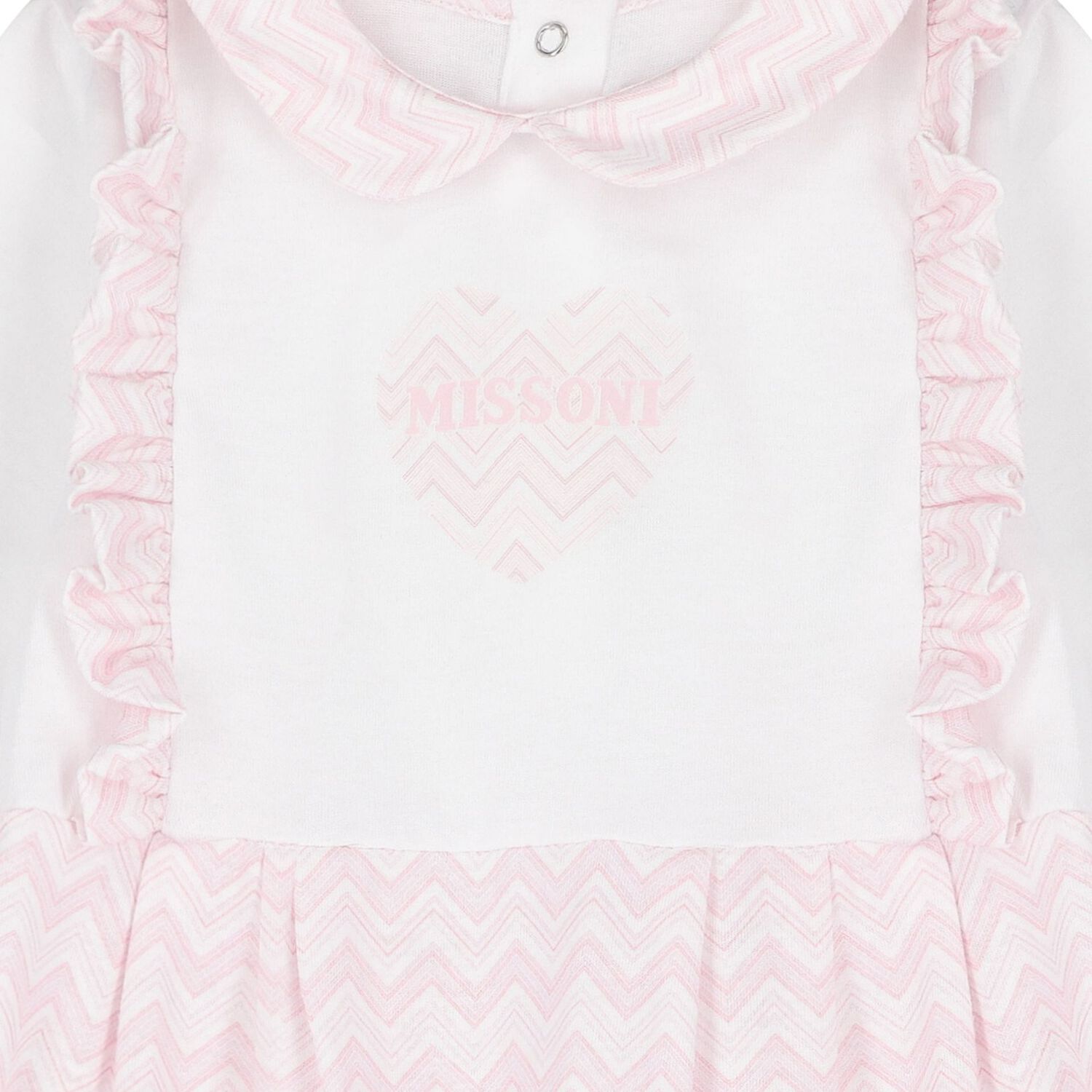 Baby Girls Pink Zig Zag Logo Babygrow Gift Set, 1, hi-res