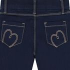 Younger Girls Navy Blue Denim Jeans, 1, hi-res