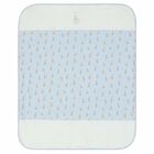 Baby Boys Blue Logo Blanket, 1, hi-res