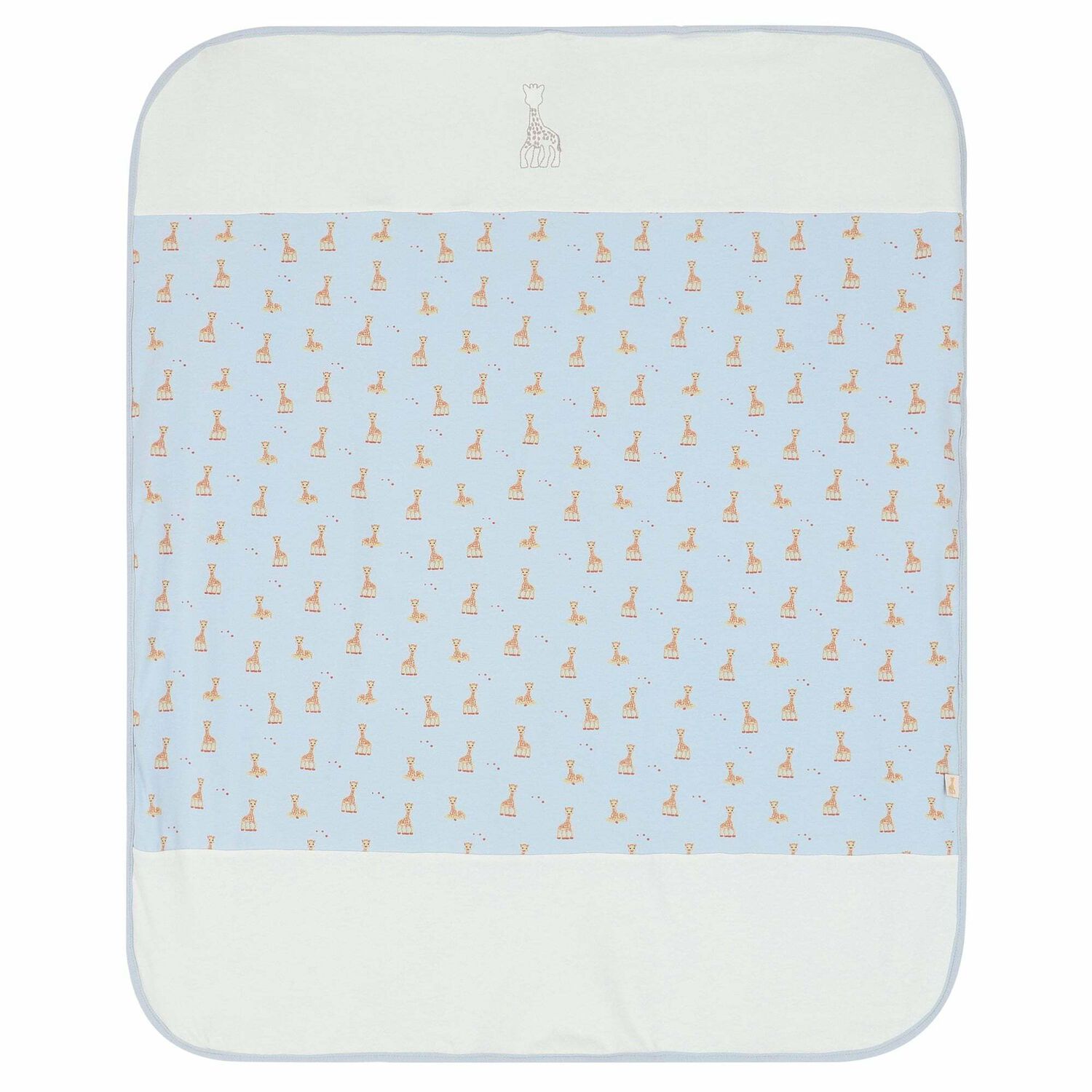 Baby Boys Blue Logo Blanket, 1, hi-res