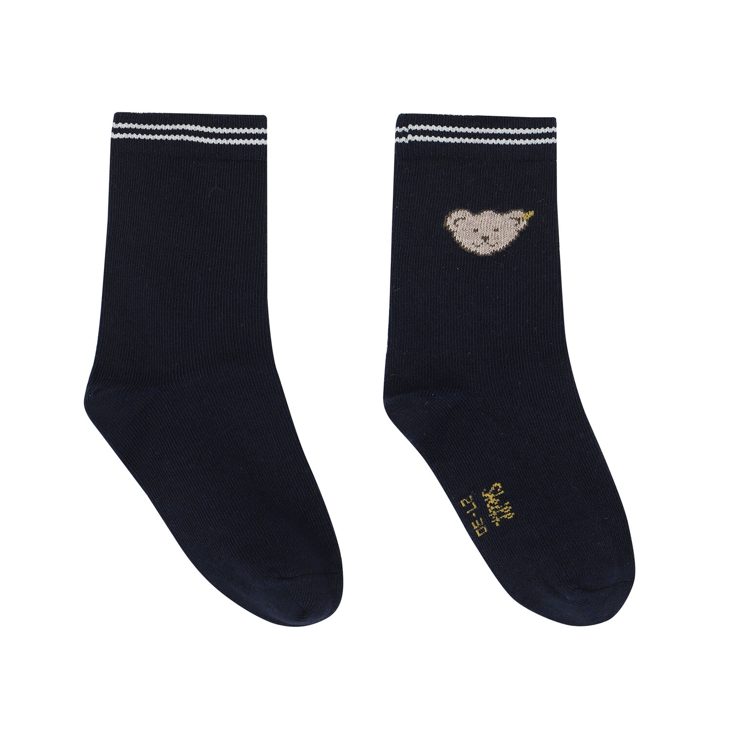 Boys Navy Teddy Bear Socks, 1, hi-res image number null