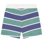 Baby Boys Blue & Green Polo Bear Shorts Set, 1, hi-res