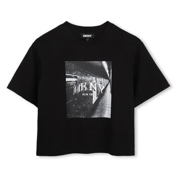 Girls Black Logo T-Shirt