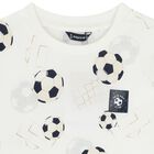 Boys White & Navy Blue Short Set, 1, hi-res