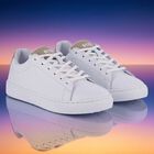 Boys White Logo Trainers, 1, hi-res