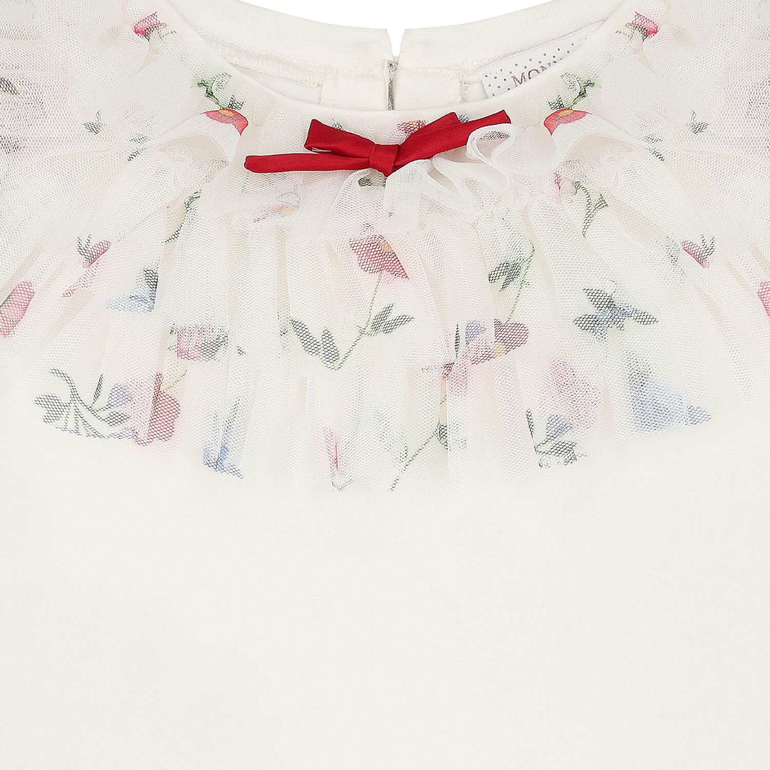 Girls Ivory Ruffled Top, 1, hi-res