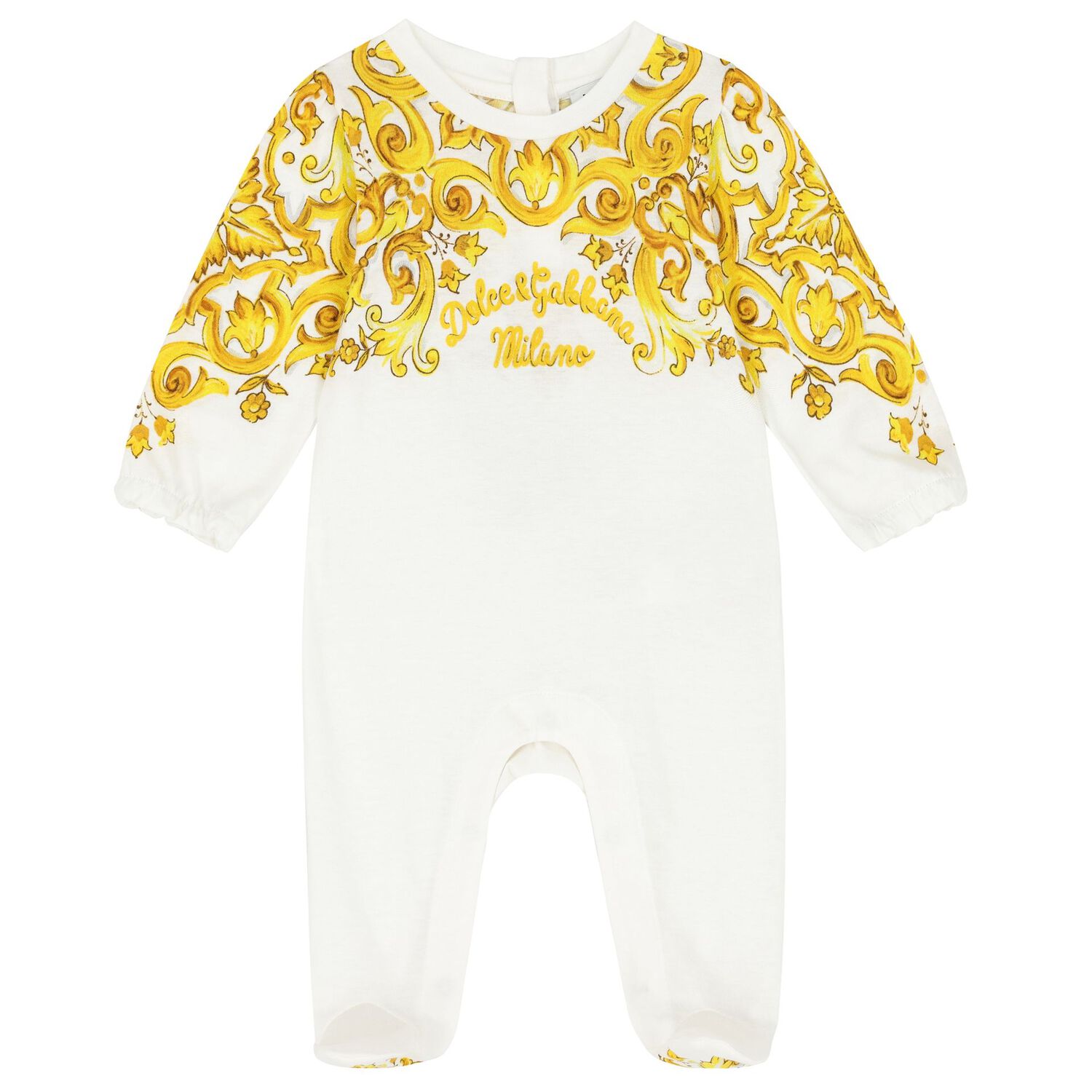 Baby Girls White & Yellow Majolica Babygrow Gift Set, 1, hi-res image number null