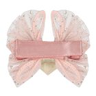 Younger Girls Pink & Gold Heart Hairclip, 1, hi-res