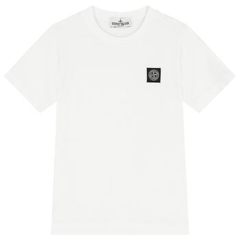 Boys White Logo T-Shirt