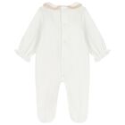 Baby Girls Ivory Velour Babygrow Gift Set, 1, hi-res