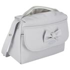 Grey Bow Baby Changing Bag, 2, hi-res
