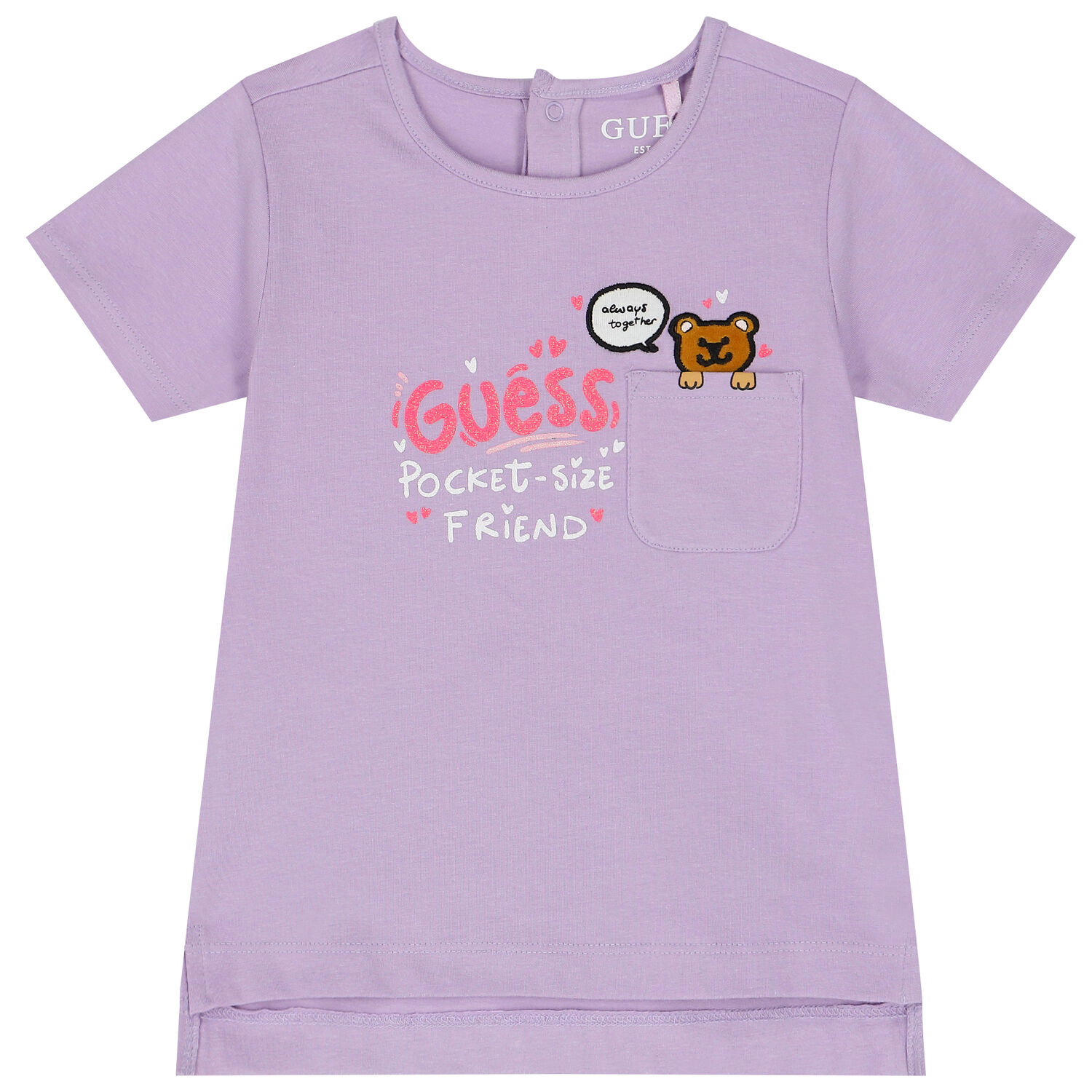 Baby Girls Purple & Blue Logo Trousers Set, 1, hi-res