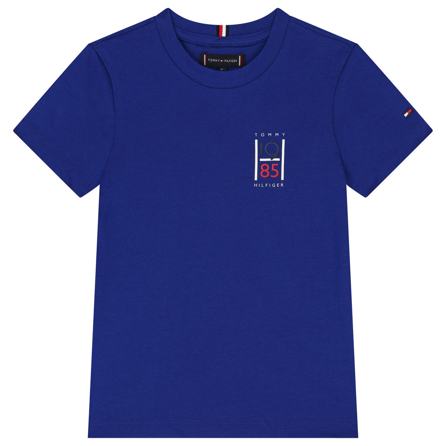 Boys Blue Cotton Graphic T-Shirt, 1, hi-res